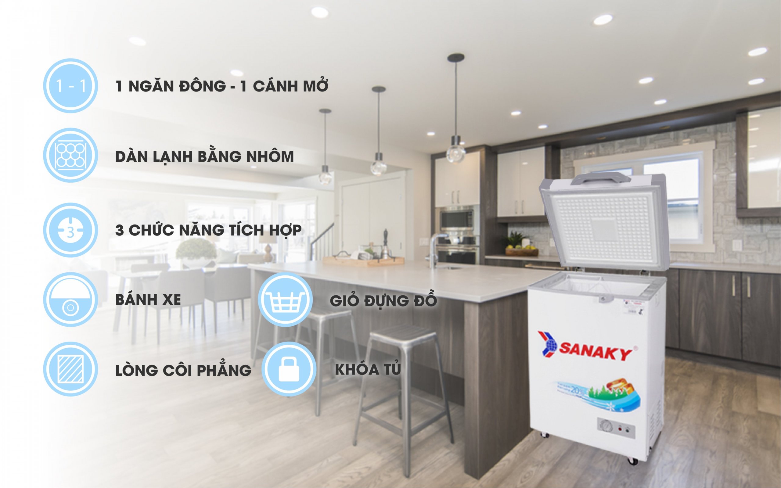 Tủ Đông Sanaky VH-150HY2