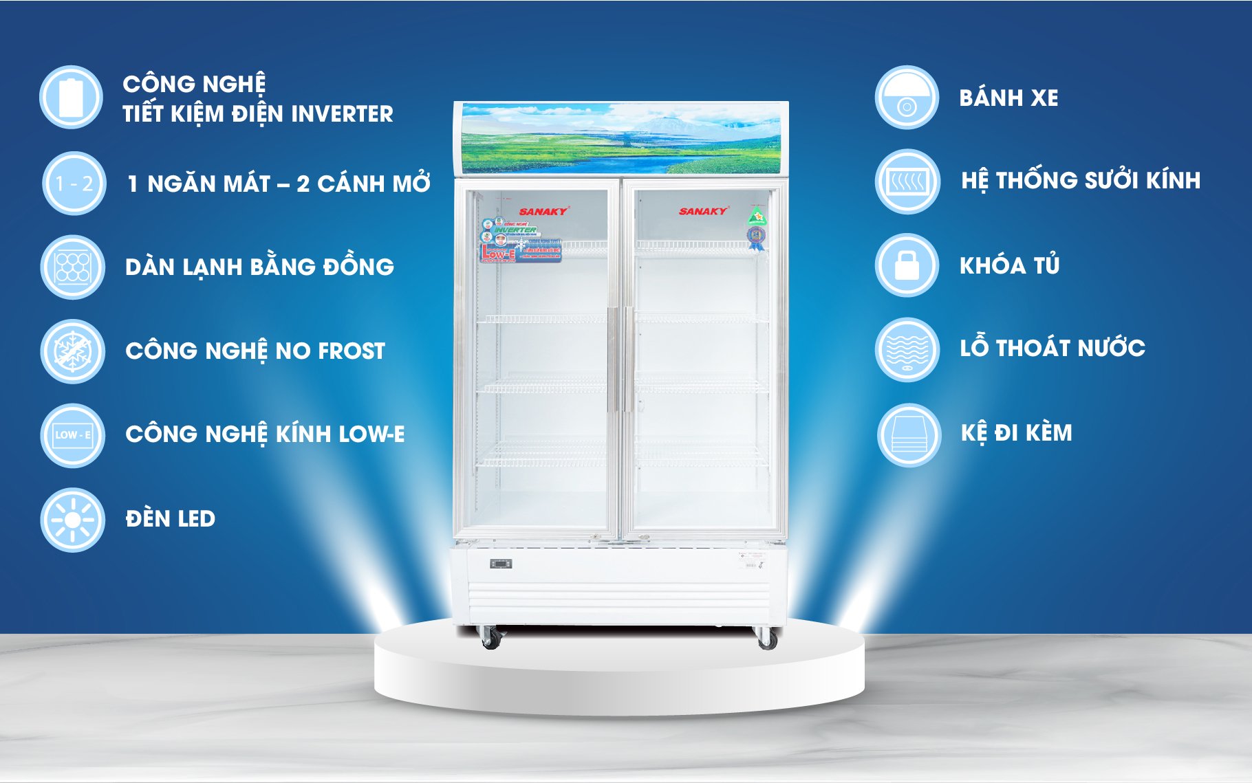 Tủ Mát Sanaky VH-8009HP3