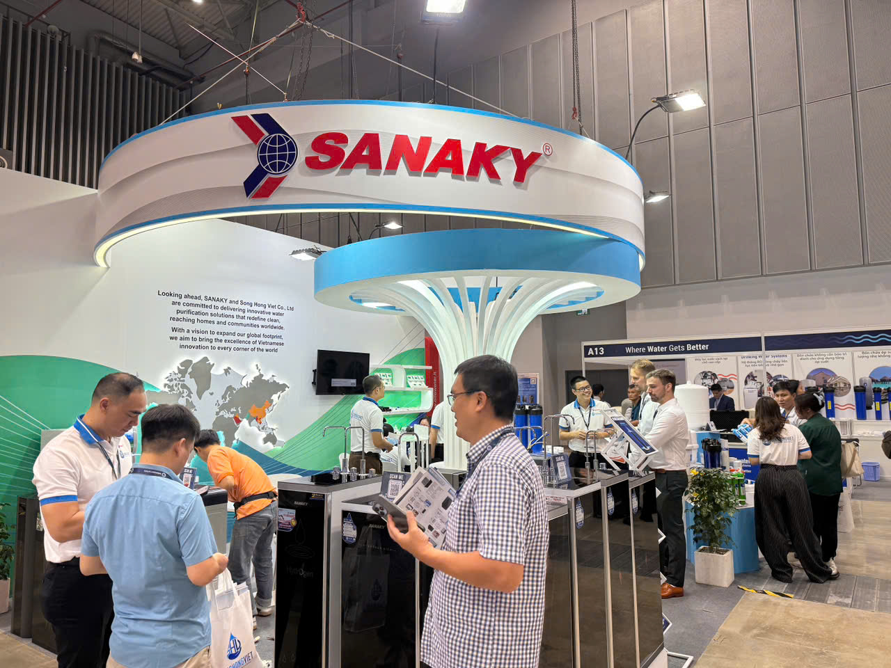 Trưng bày các dòng sản phẩm máy lọc nước Sanaky Trưng bày các dòng sản phẩm máy lọc nước Sanaky